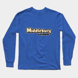 TV Font Middlebury Long Sleeve T-Shirt